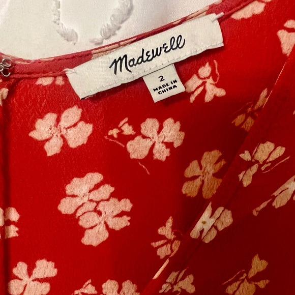 MADEWELL WOMENS FLORAL DRESS SIZE 2 - Picture 2 of 7